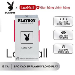 [ Playboy ] Bao cao su Playboy Long Play 12 bao – Kéo dài thời gian quan hệ.